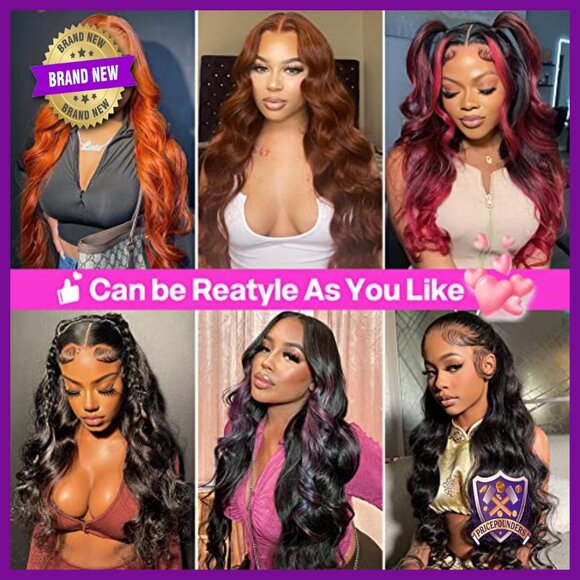 28 Inch Body Wave Lace Front Wig Human Hair Pre Plucked Glueless main image 4